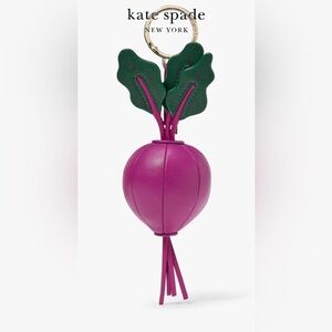 Kate Spade Harvest Time 3D Beet Vegetable Keychain/Bag Charm
